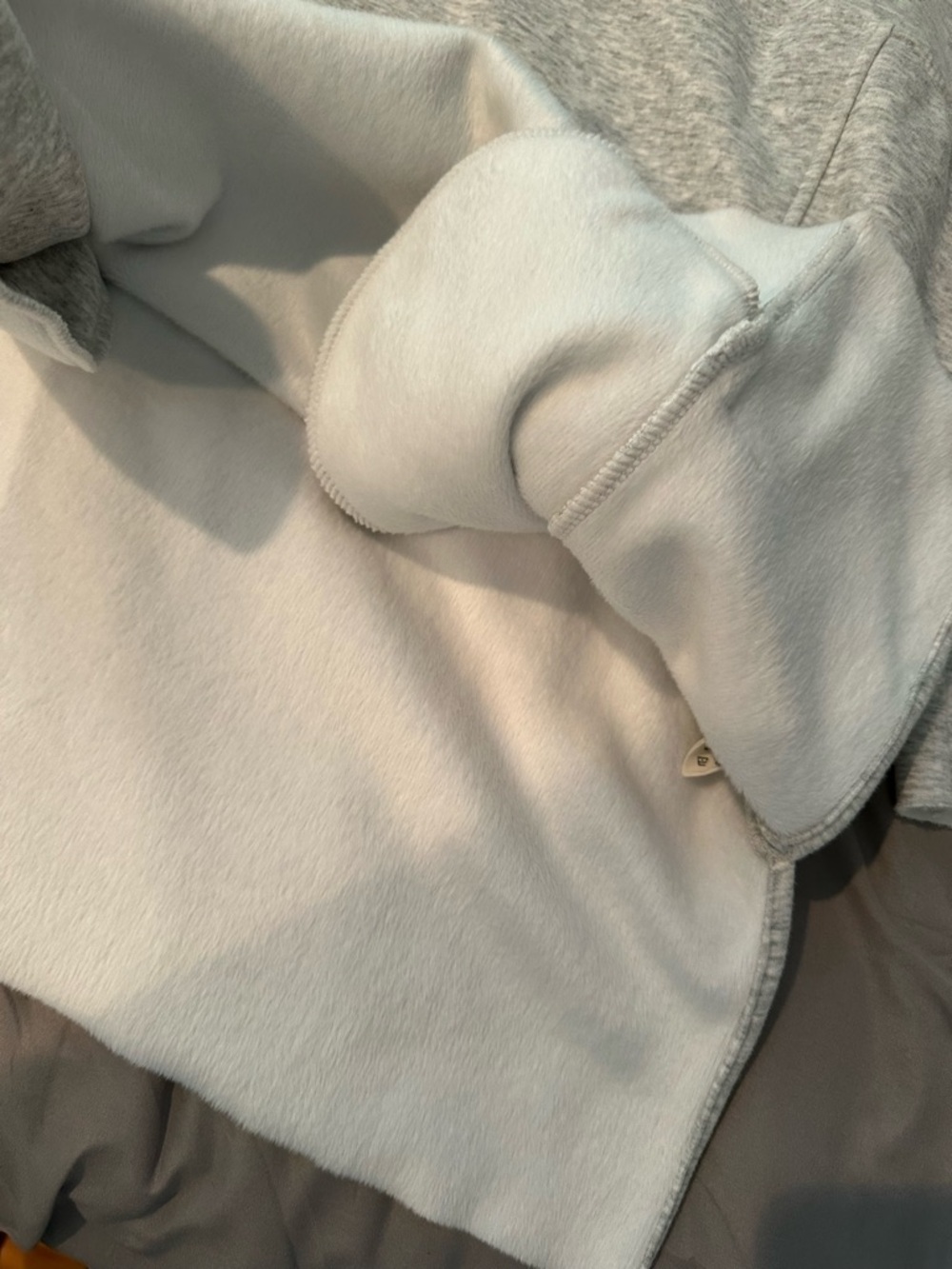 UGG womens Heather Gray Turtleneck Pullover with Drawstring - Picture 6 of 6